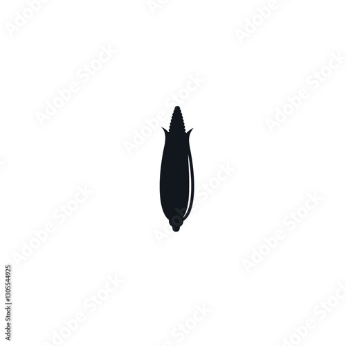 Corn icon logo flat vector design