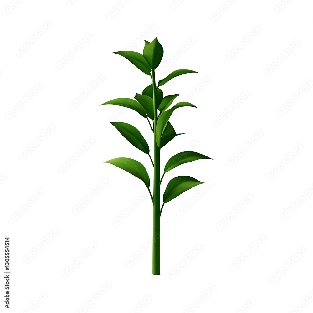 Obraz premium mint leaves 3D render