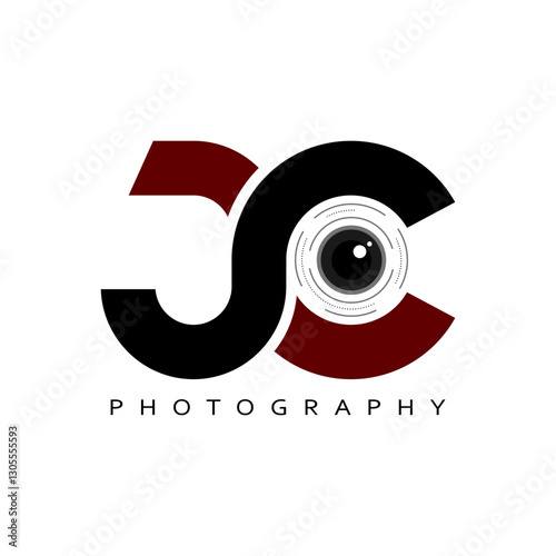 Initial Letter JC CJ Photography logo