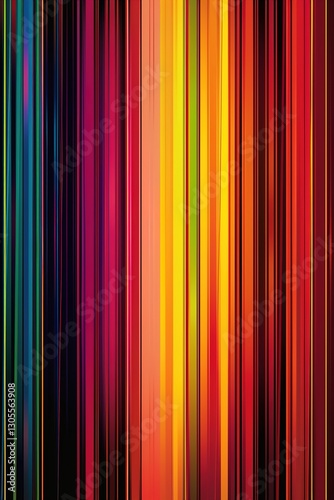 Vivid vertical lines in gradient showcase abstract vibrant modern art piece
