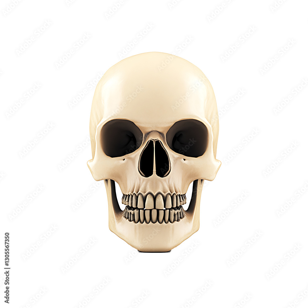 Obraz premium grinning skull 3D render