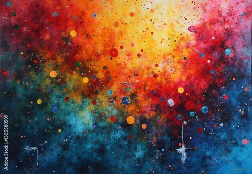 An awe-inspiring cosmic scene filled with vibrant colors and whimsical planets, representing the infinite possibilities of the universe and the wonder of exploration.