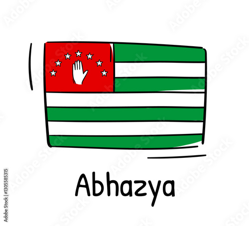Abhazya Bayrağı - Abkhazia Flag