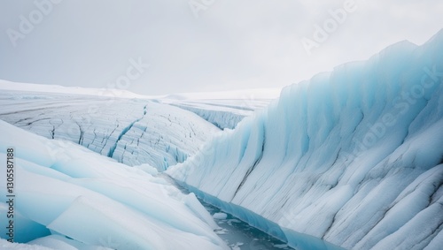 dynamic nature of glaciers representing continuous freezing and thawing processes and their impact on shaping land