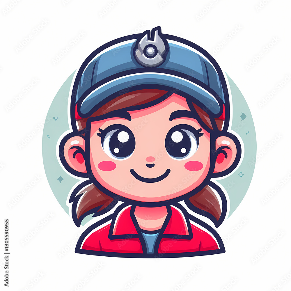 Smiling mechanic in overalls Smiling mechanic in overalls