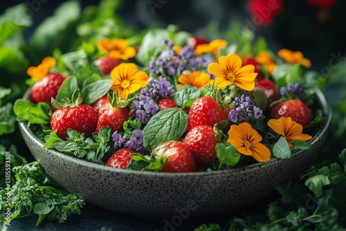 Garden to table. Fresh garden herbs.