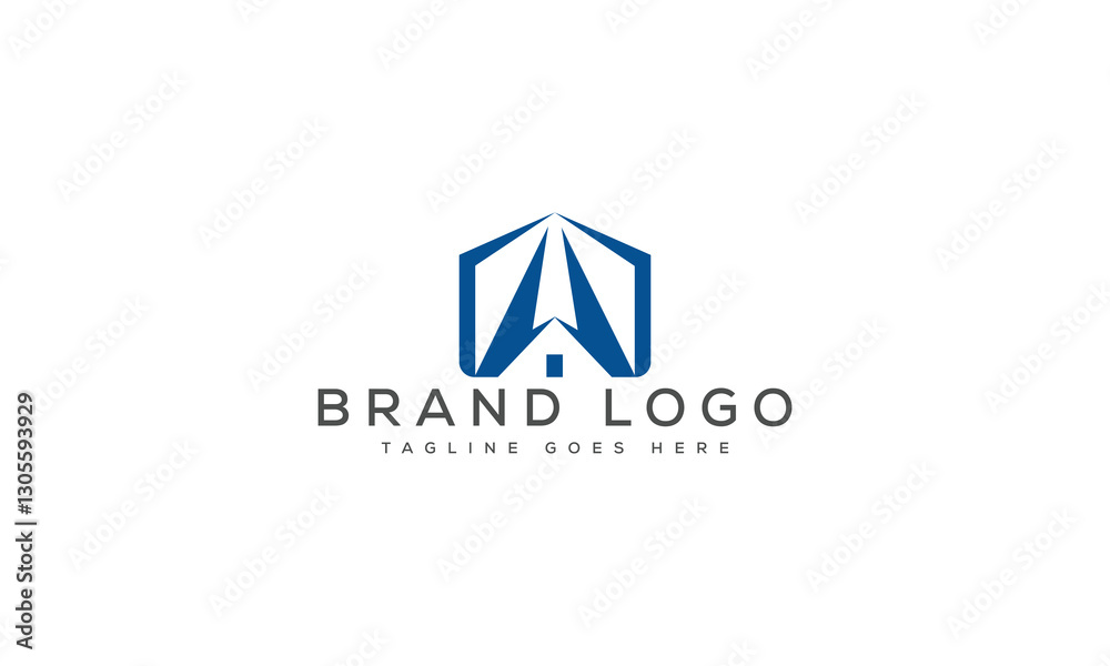 letter A logo design vector template design for brand.