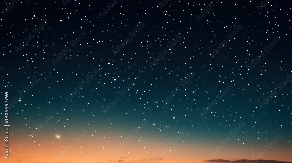A dark blue night sky filled with shining stars A dark blue night sky filled with shining stars