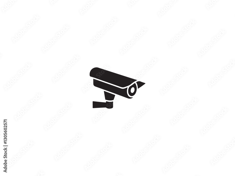 Simple black security camera icon.Security CCTV Camera Icon Simple black security camera icon.Security CCTV Camera Icon