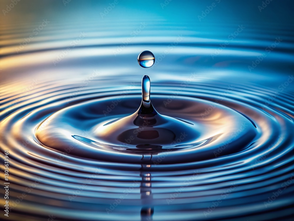 Minimalist Water Drop Ripple Photography: Abstract Zen Garden Design Minimalist Water Drop Ripple Photography: Abstract Zen Garden Design