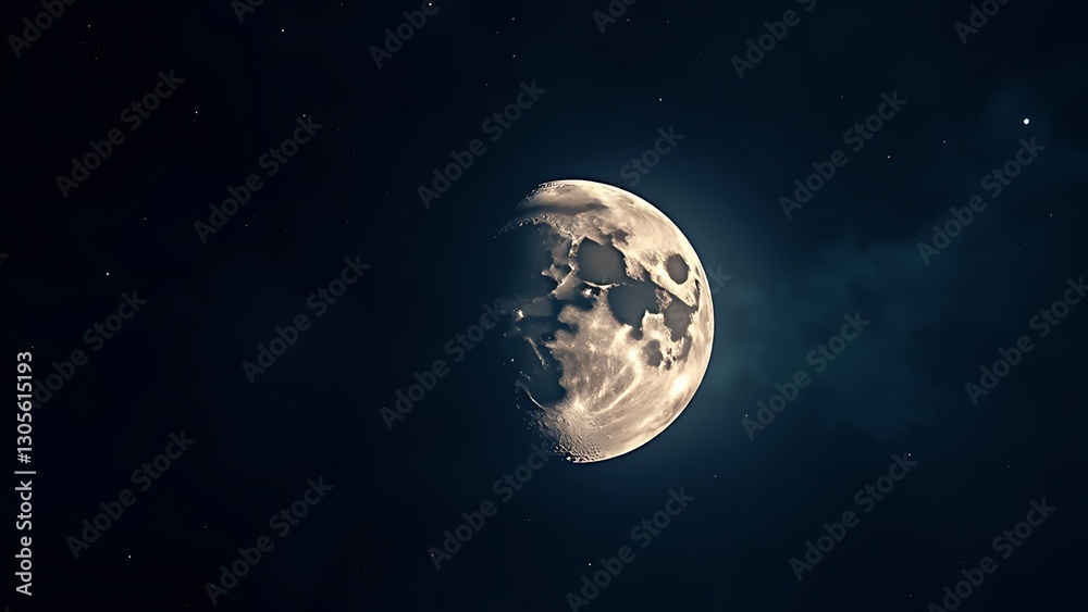 Fototapeta premium moon metamorphosis lunar cycle celestial dance