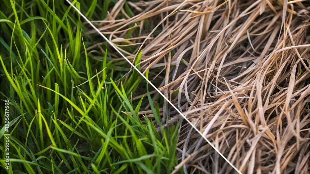 Green grass damage dry grass texture backgroun Green grass damage dry grass texture backgroun