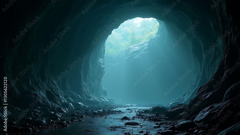 Fototapeta premium underground cave ethereal silence cool