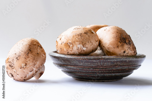 Portobello Mushroom in a Bowl