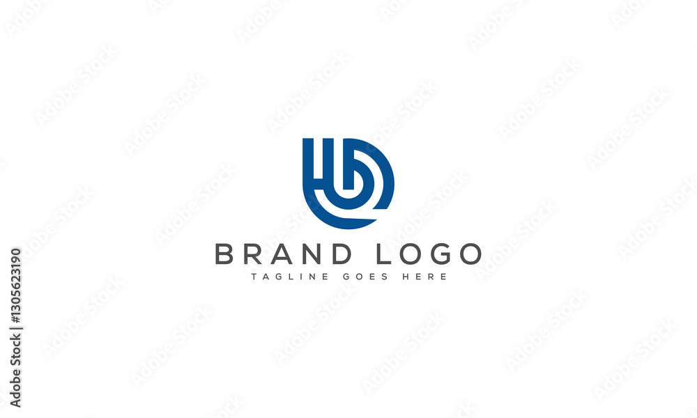 letter HB logo design vector template design for brand. letter HB logo design vector template design for brand.