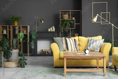Interior of living room wit...