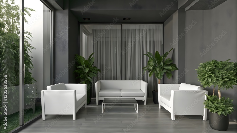 Fototapeta premium Modern interior background