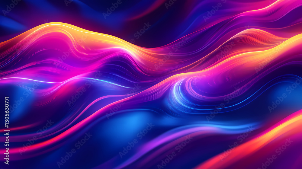 Fototapeta premium neon lines vertical speed
