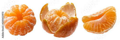 tangerine isolated on transparent background