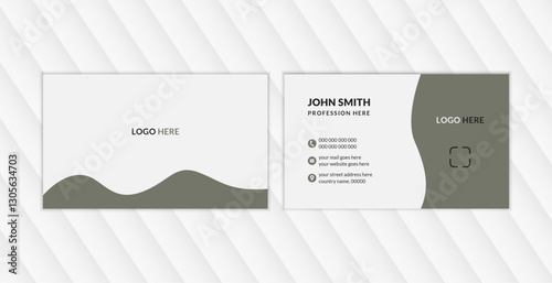 Double sided business card template modern and clean style. New best name card design. Professional business card design