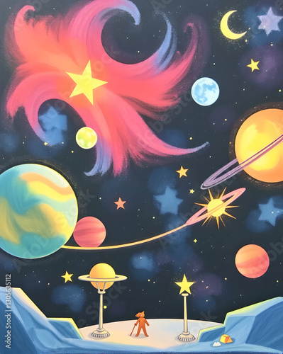 moon and stars