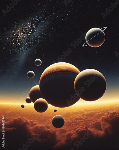 planet in space