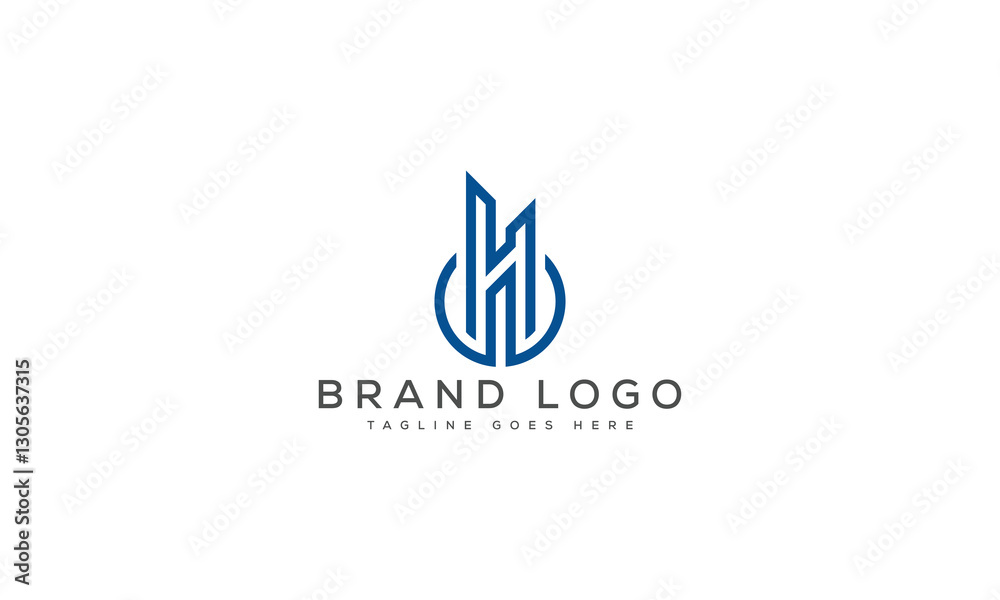 letter H logo design vector template design for brand. letter H logo design vector template design for brand.