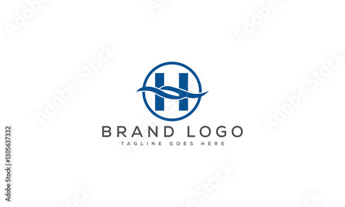 Free Download letter H logo design vector template design for brand. - GFXLoad