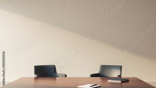 job interview concept with empty meeting room