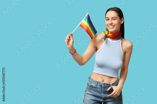 Beautiful young happy woman...