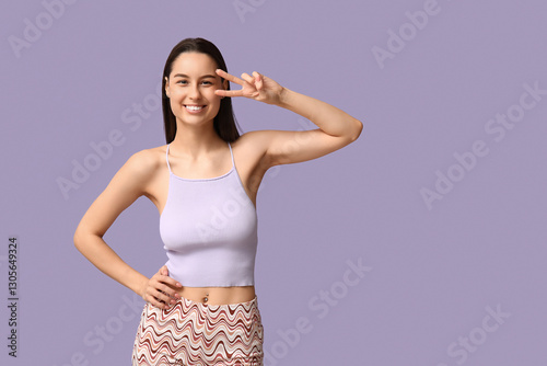 Beautiful young happy woman...