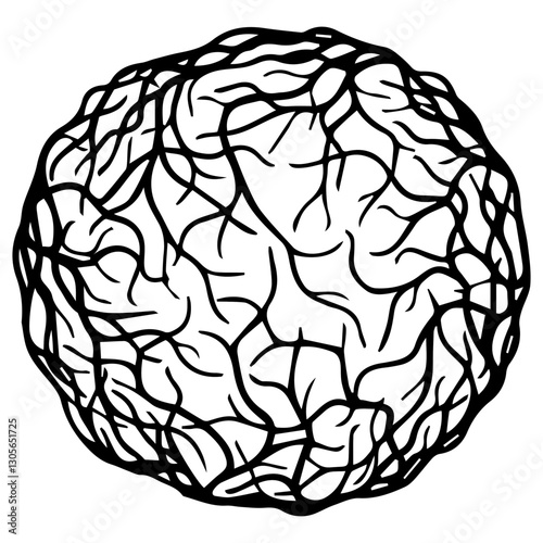 blood vessel organoids glyph icon