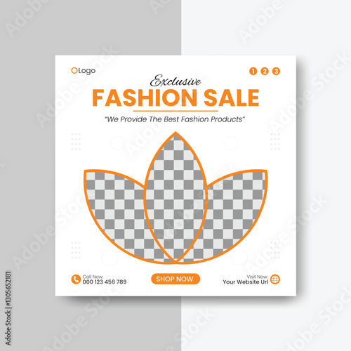 social media post design for fashion branding or modern social media ad design for fashion sale