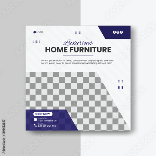 furniture social media post or ad design for online marketing on social media 