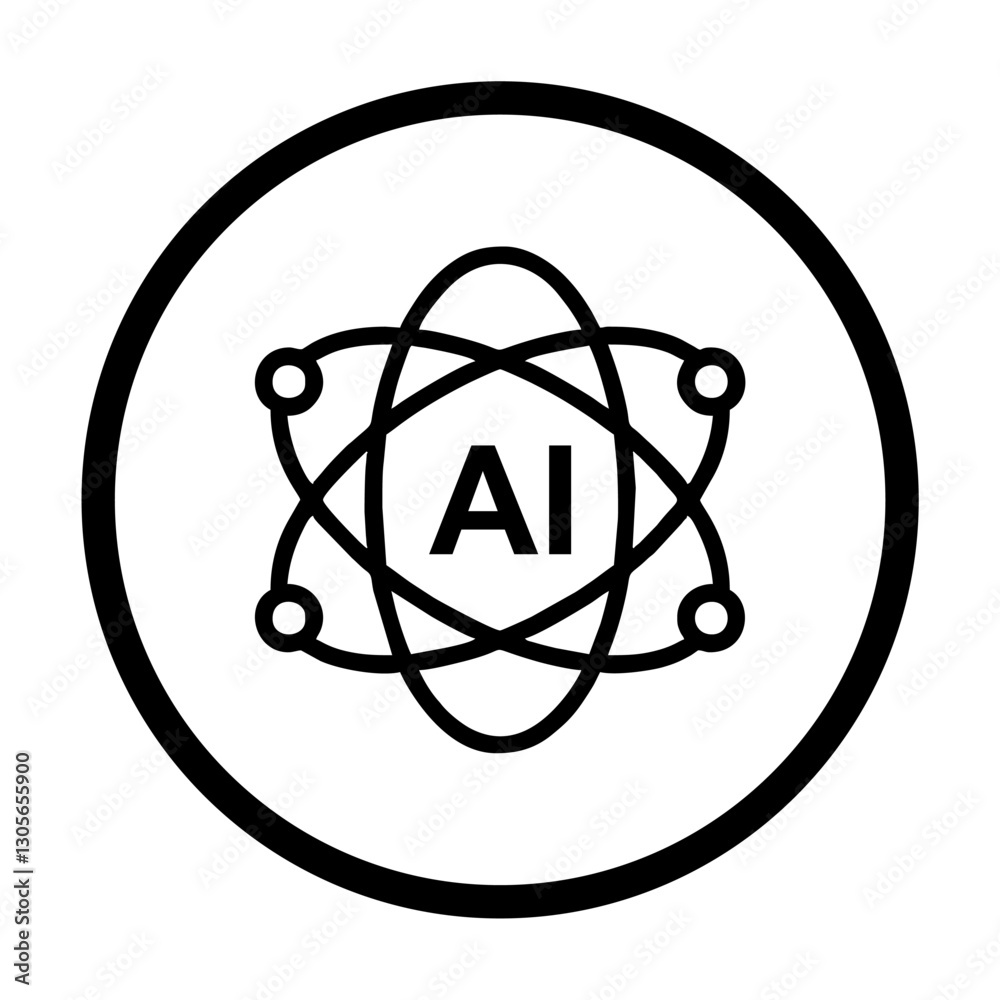 Artificial intelligence icon Artificial intelligence icon