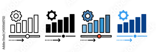 Efficacy Icon Set Multiple Style Collection