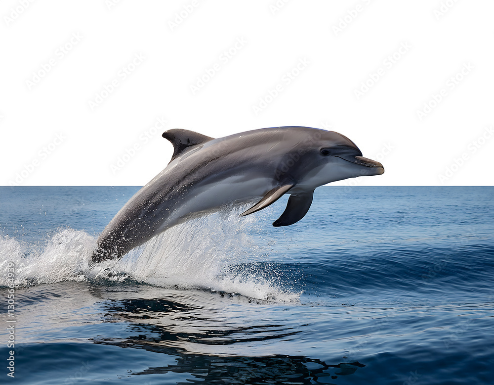 Fototapeta premium Dolphin leaping from the ocean.