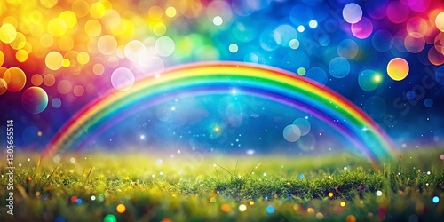 Vibrant Panoramic Rainbow Labor Day Background - Festive Celebration