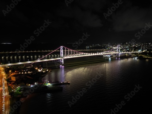 Ponte Hercilio Luz - Beira Mar Noite photo