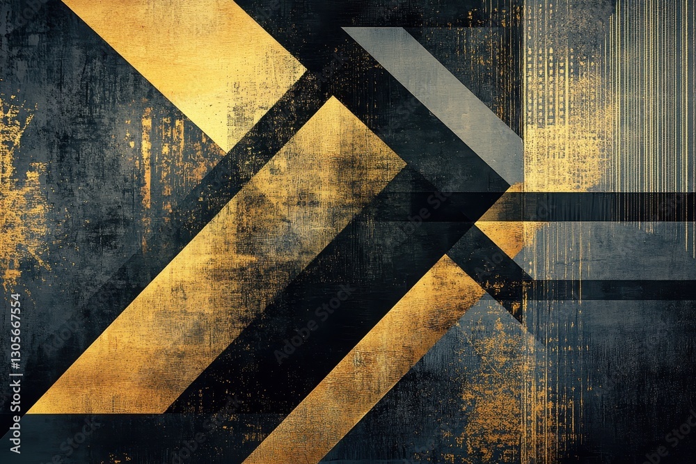 Abstract geometric shapes are featured with varying textured color combinations Abstract geometric shapes are featured with varying textured color combinations