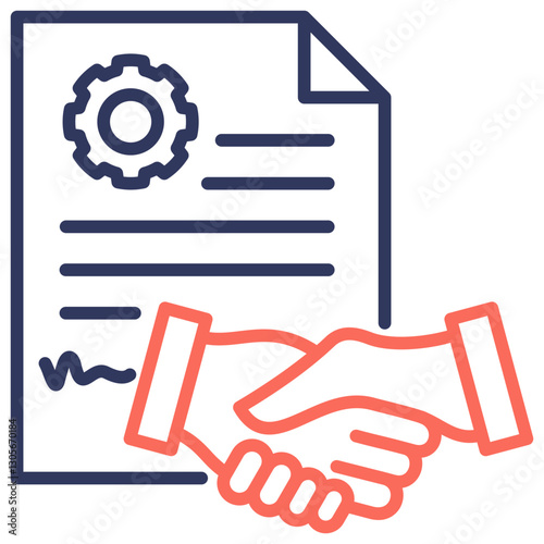 Agreement Dual Tone Icon