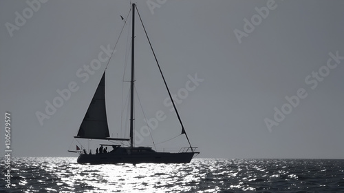 Segelyacht unter Spinnaker
