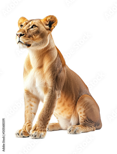Wallpaper Mural Majestic lioness portrait studio image. Isolated on transparent background, png. Torontodigital.ca