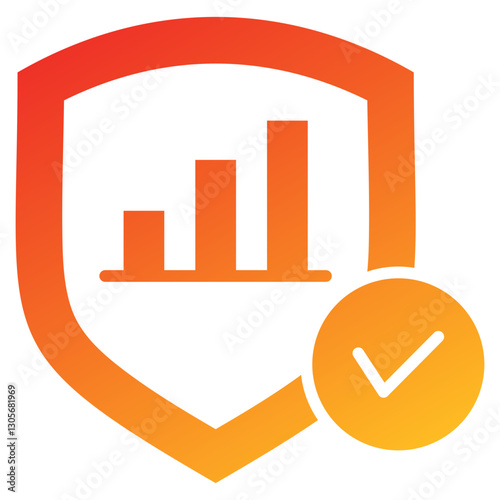 Reliability Glyph Gradient Icon