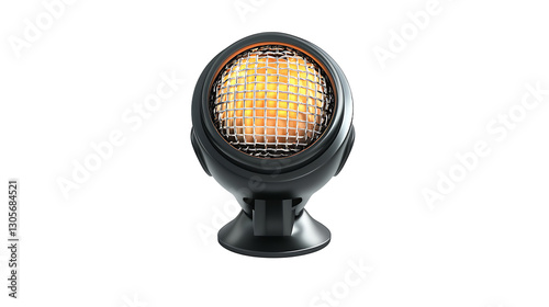 metallic microphone 3D