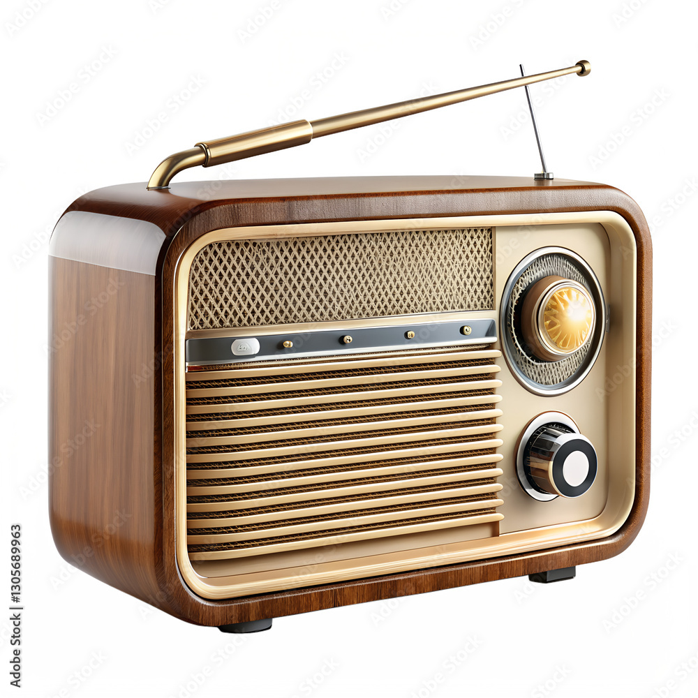 retro radio isolated on white png image retro radio isolated on white png image