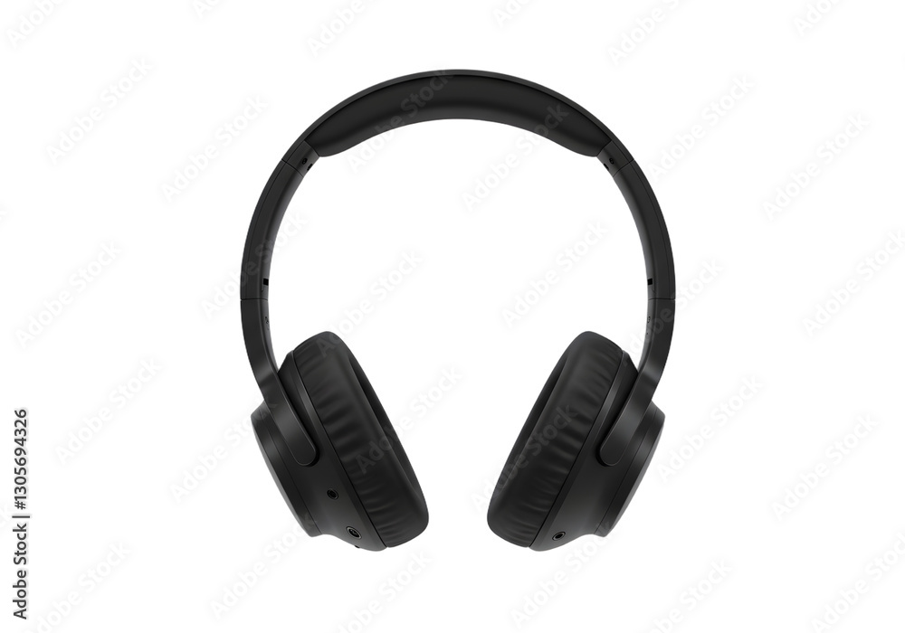 Obraz premium Wireless headphones with sleek design, perfect for music lovers, gamers, and professionals seeking quality sound experience
