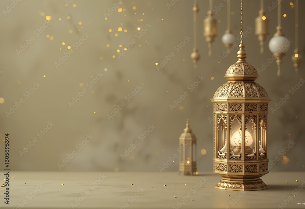 Fototapeta premium A Festive Ramadan and eid setup