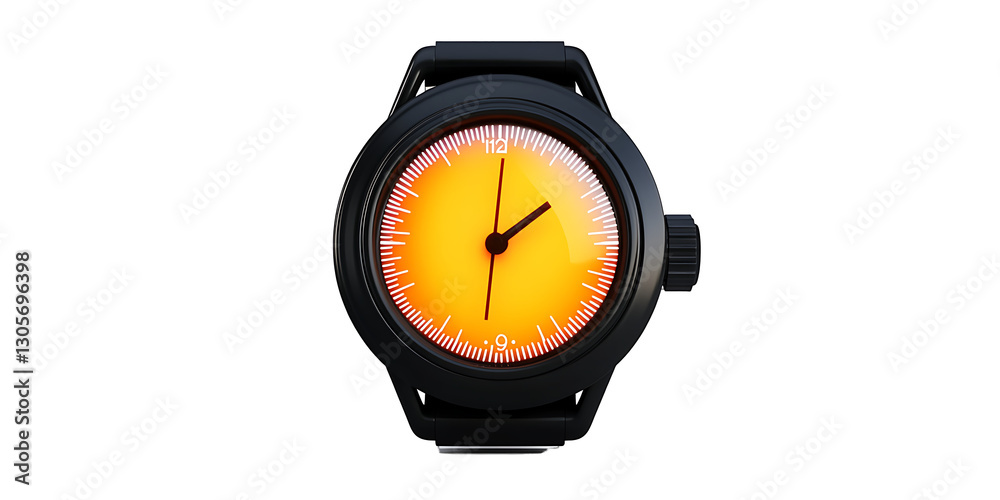 stopwatch 3D, glowing dial stopwatch 3D, glowing dial