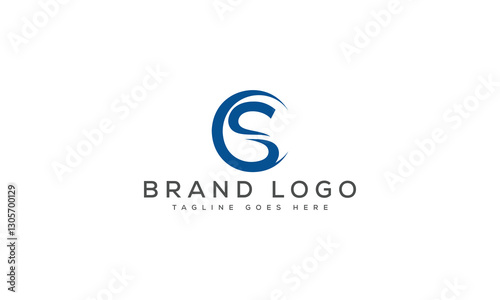letter CS logo design vector template design for brand.